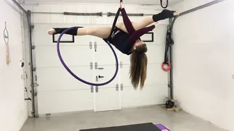 Aerial hoop strop split #6