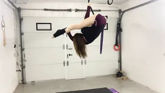 Aerial hoop strop split #7