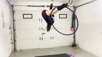 Aerial hoop strop split #8