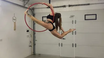 Aerial Hoop split #1