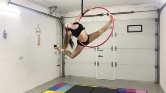 Aerial Hoop split #2