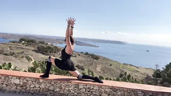 Yoga with beautiful Gozo/Malta harbours back drop #2