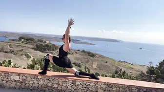 Yoga with beautiful Gozo/Malta harbours back drop #3