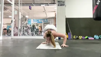 Splits chin stand & forward fold #5