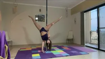 Pole handstand #1