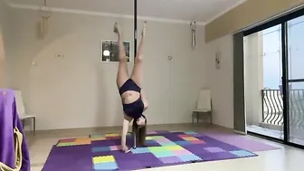 Pole handstand #7