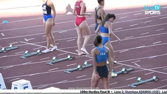 Women's 100m Hurdles Final • Pancyprian Championships ⁴ᴷ #2