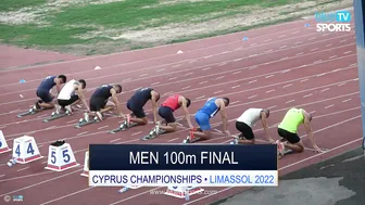 Men's 100m Final • Pancyprian Championships ⁴ᴷ #2