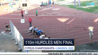 Men's 110m Hurdles Final • Pancyprian Championships ⁴ᴷ #2