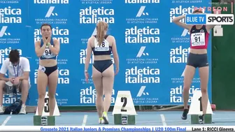 100m Final • U20 Italian Championships #3