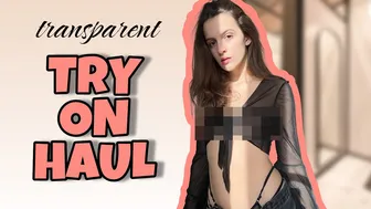 [4K] Transparent Clothes | Try on Haul with Emilia