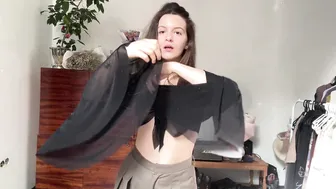 [4K] Transparent Clothes | Try on Haul with Emilia #8