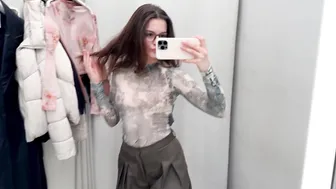 [4K] Transparent Try On Haul with Emilia | Sheer Clothes #8