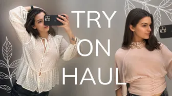 [4K] Transparent Clothes Haul | Try on Haul with Emily