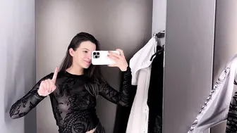 [4K] Transparent Clothes Try-on Haul with Emilia | Sheer lingerie #2