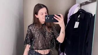 [4K] Transparent Clothes Haul with Emilia | Dressing Room Try-on Haul №3 #3