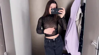 [4K] Transparent Clothes Haul with Emilia | Dressing Room Try-on Haul №3 #9