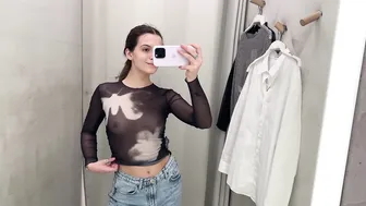 Transparent Clothes Try on Haul with Emily | See through try on #5