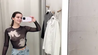 Transparent Clothes Try on Haul with Emily | See through try on #6