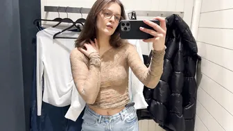 [4K] Try on haul 2024 | Transparent Tops Try On #2