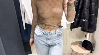 [4K] Try on haul 2024 | Transparent Tops Try On #5