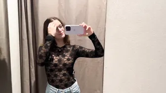 [4K] Transparent Clothes Try on Haul with Emilia #5