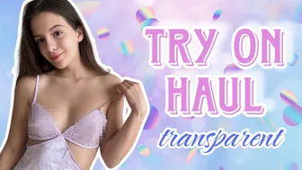 [4K] Transparent Clothes | Try on Haul with Emily #1