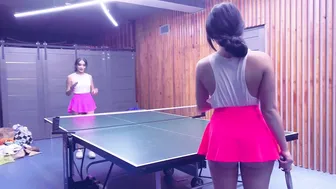 Carrie vs. Elly - Table Tennis - Part 2 #6