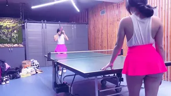 Carrie vs. Elly - Table Tennis - Part 2 #9