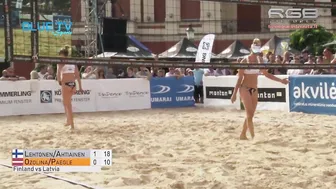 Women's Beach Volley FIN vs LAT 여자 비치발리 #10