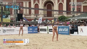 Women's Beach Volley FIN vs LAT 여자 비치발리 #2