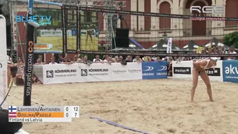 Women's Beach Volley FIN vs LAT 여자 비치발리 #4