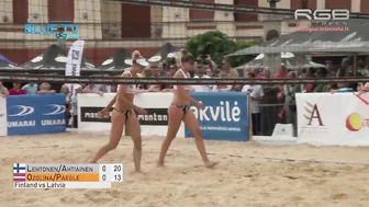 Women's Beach Volley FIN vs LAT 여자 비치발리 #6