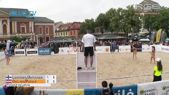 Women's Beach Volley FIN vs LAT 여자 비치발리 #8