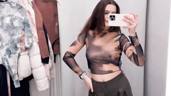 [4K] Transparent Clothes 2024 | Try on Haul with Emilia №2 #6