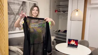 [4K] Get Ready With Ari | Transparent Revealing Try On Haul (2024) #3