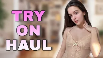 [4K] Transparent Clothes | Try on Haul with Emilia №3