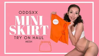 Odds Parker | Mini Skirt Try On Haul | 4k, See Through, Short Skirt