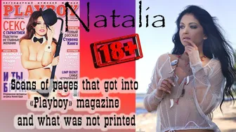 Natalia. 2010 yr. Scans of pages that got into Playboy magazine and what was not printed