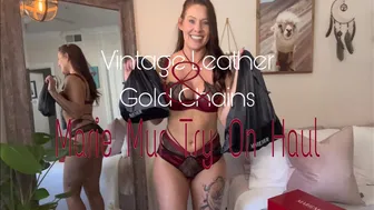 Vintage Leather & Gold Chains // MARIEMUR Try On Haul