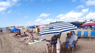 Badalona Beach - Barcelona Spain - Beach Walk - August - Spain Beach - World Cities 4K #3