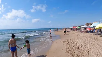 Badalona Beach - Barcelona Spain - Beach Walk - August - Spain Beach - World Cities 4K #4