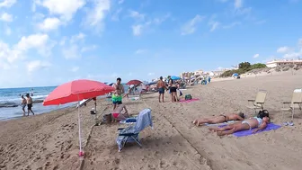 Badalona Beach - Barcelona Spain - Beach Walk - August - Spain Beach - World Cities 4K #7