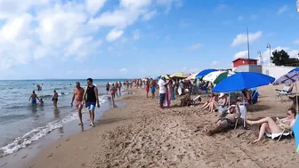 Badalona Beach - Barcelona Spain - Beach Walk - August - Spain Beach - World Cities 4K №2 #5