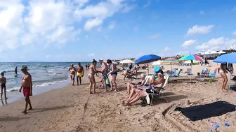 Badalona Beach - Barcelona Spain - Beach Walk - August - Spain Beach - World Cities 4K №2 #9