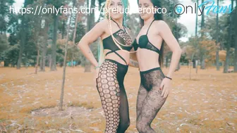 pantyhose / try on haul / lenceria transparente / Maria y Lore en el bosque San Carlos #6