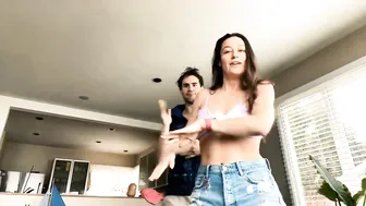 “Slow Down” LIVE Dance Party 1 - Tea Party and Dancing in the Living Room with My Husband lol #7