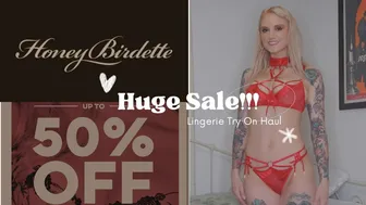 Honey Birdette Try-On Haul: Unboxing Luxe Lingerie & Bodysuits! HUGE SALE! #1