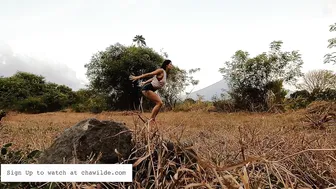 Yoga in the Field by Mt. Agung, Amed, Bali - "Look at You" #4