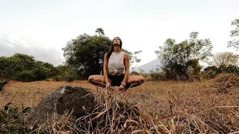 Yoga in the Field by Mt. Agung, Amed, Bali - "Look at You" #9